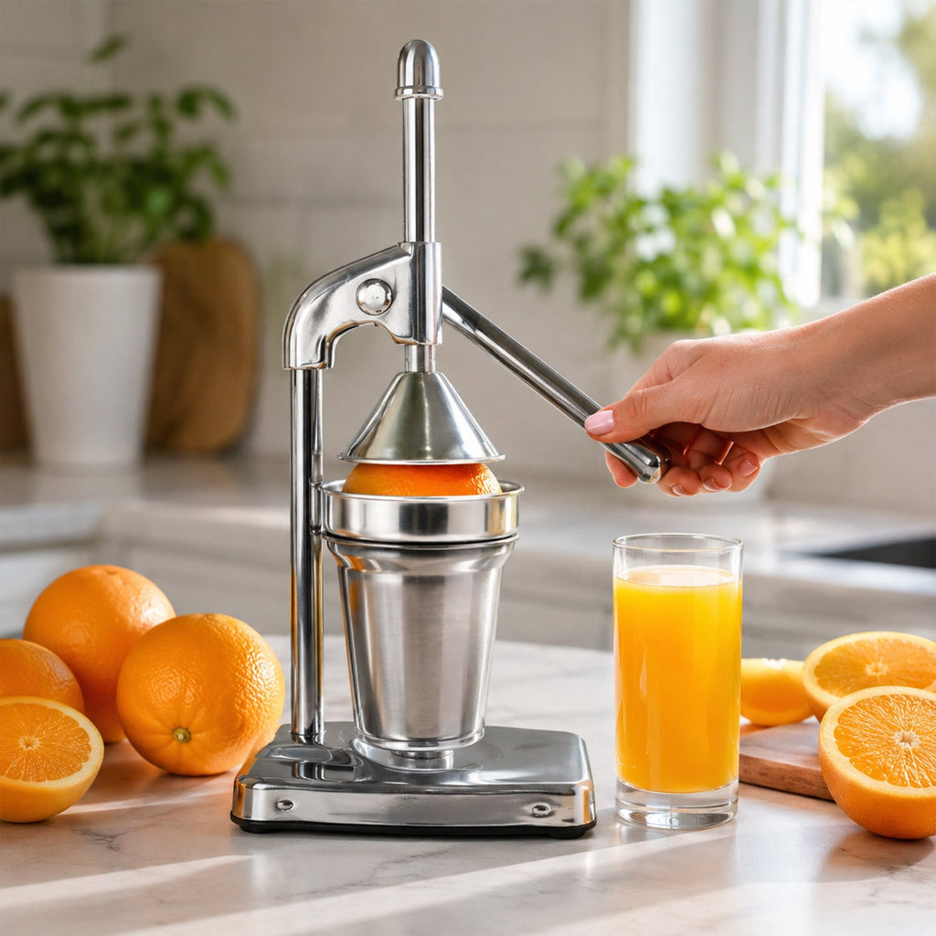 Citrus Juicer Heavy Duty Manual Press for Maximum Extraction