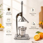 Citrus Juicer Heavy Duty Manual Press for Maximum Extraction - Back View