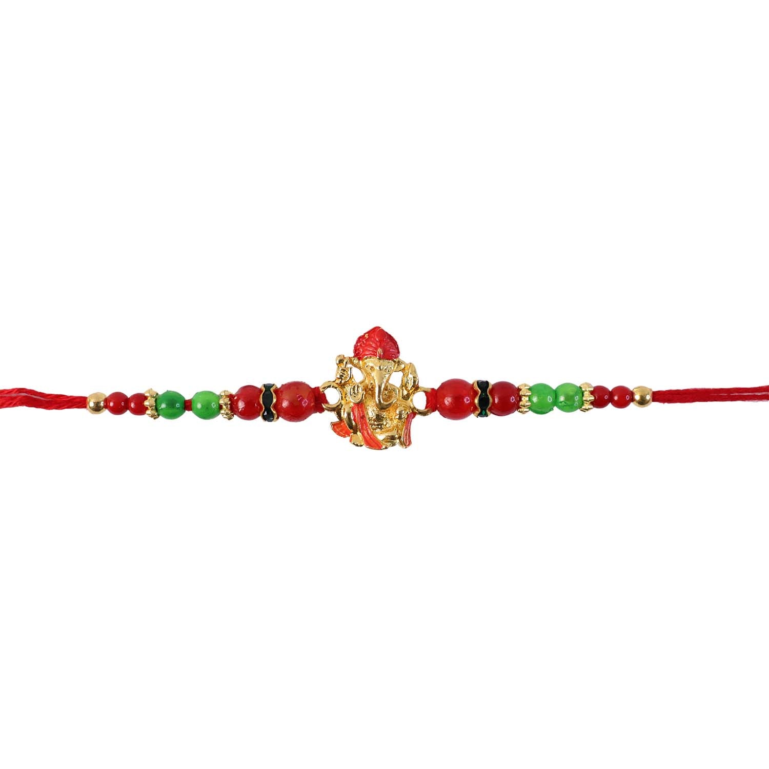 ALVENZA Ganesha Rakhi – Elegant Designer Festive Wrist Jewelry
