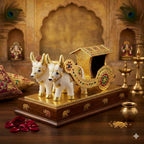 ALVENZA Home Decor Bullock Cart Showpiece – Elegant Indian Handicraft