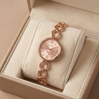 Women's Wrist Watch – Rose Gold Elegant Chain Strap with Butterfly Dial
