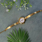 Gold Bracelet Watch – Elegant & Sparkling Quartz Timepiece
