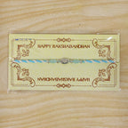 ALVENZA Blue Silver Stone Rakhi with Elegant Bracelet Style and Premium Festive Shine