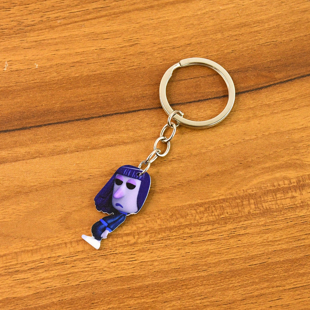 ALVENZA Big Cartoon Character Keychain – Bold Acrylic & Metal Charm