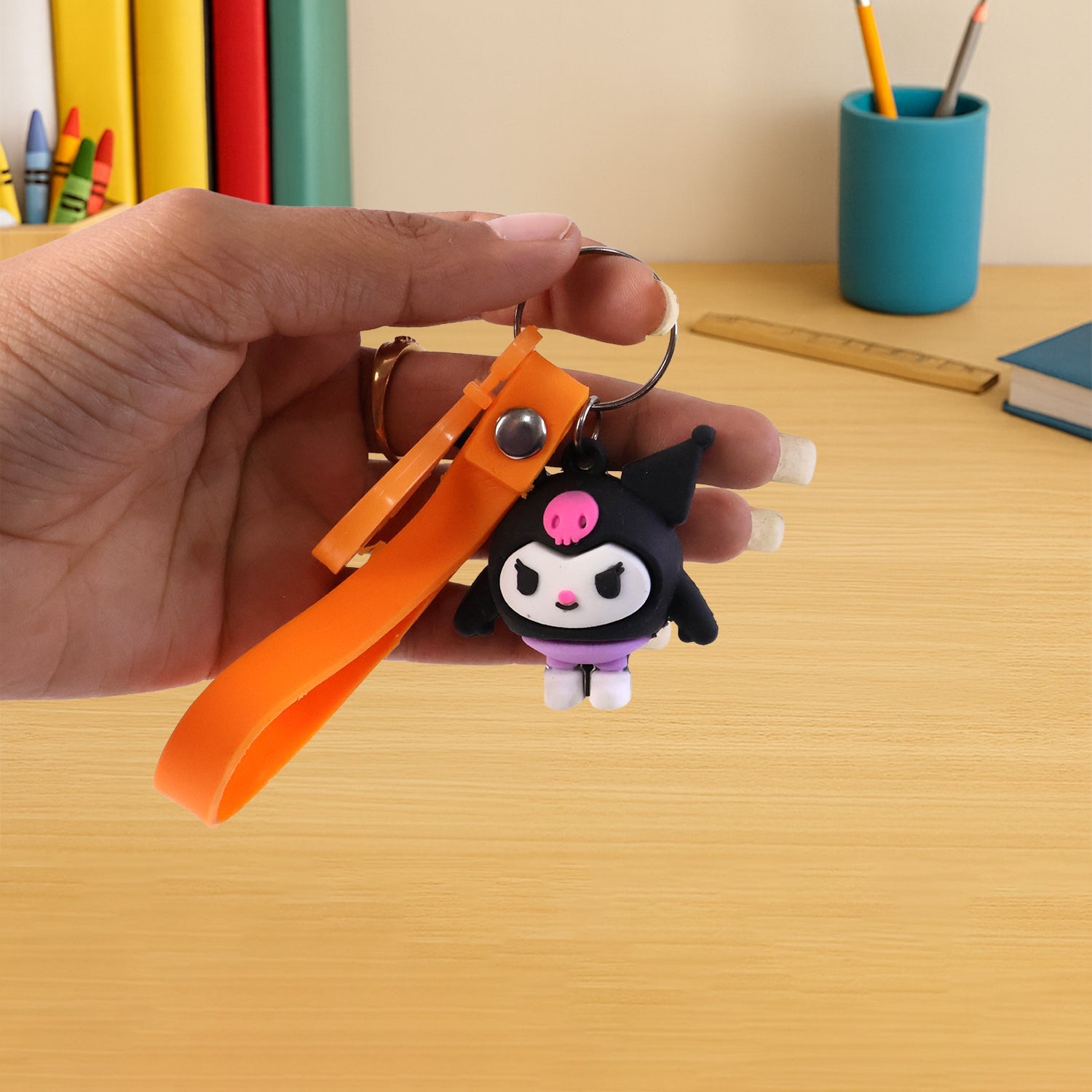 ALVENZA Cartoon Character Bag Charm Keychain – Cute Clip-On Accessory