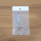 ALVENZA Krishna Cutout Metal Keychain – Durable Rectangular Design