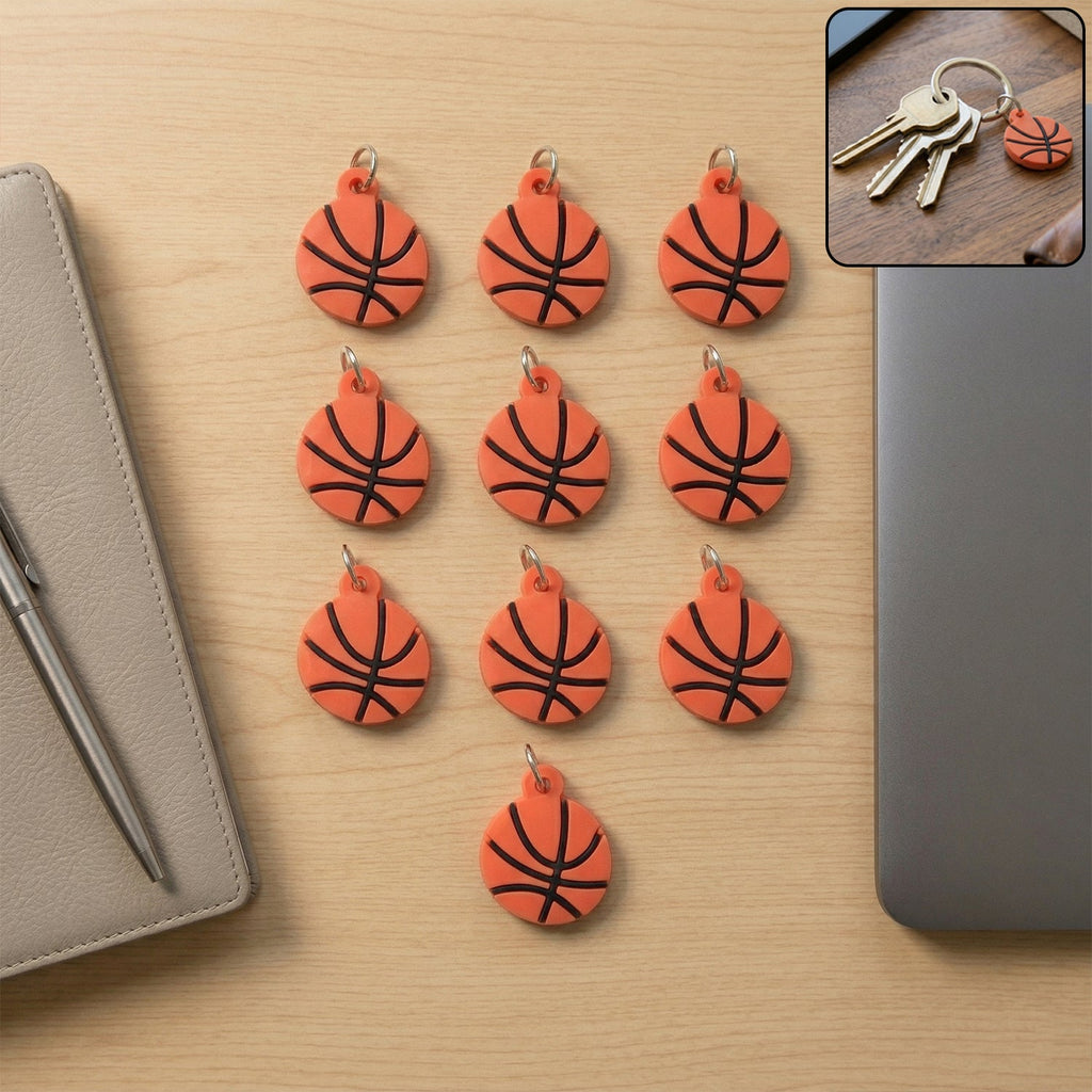 ALVENZA Basketball Keychain Set – Sporty and Stylish Accessories for Keys and Bags