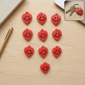 ALVENZA Heart-Shaped Smile Keychains – Vibrant & Durable Accessory Set