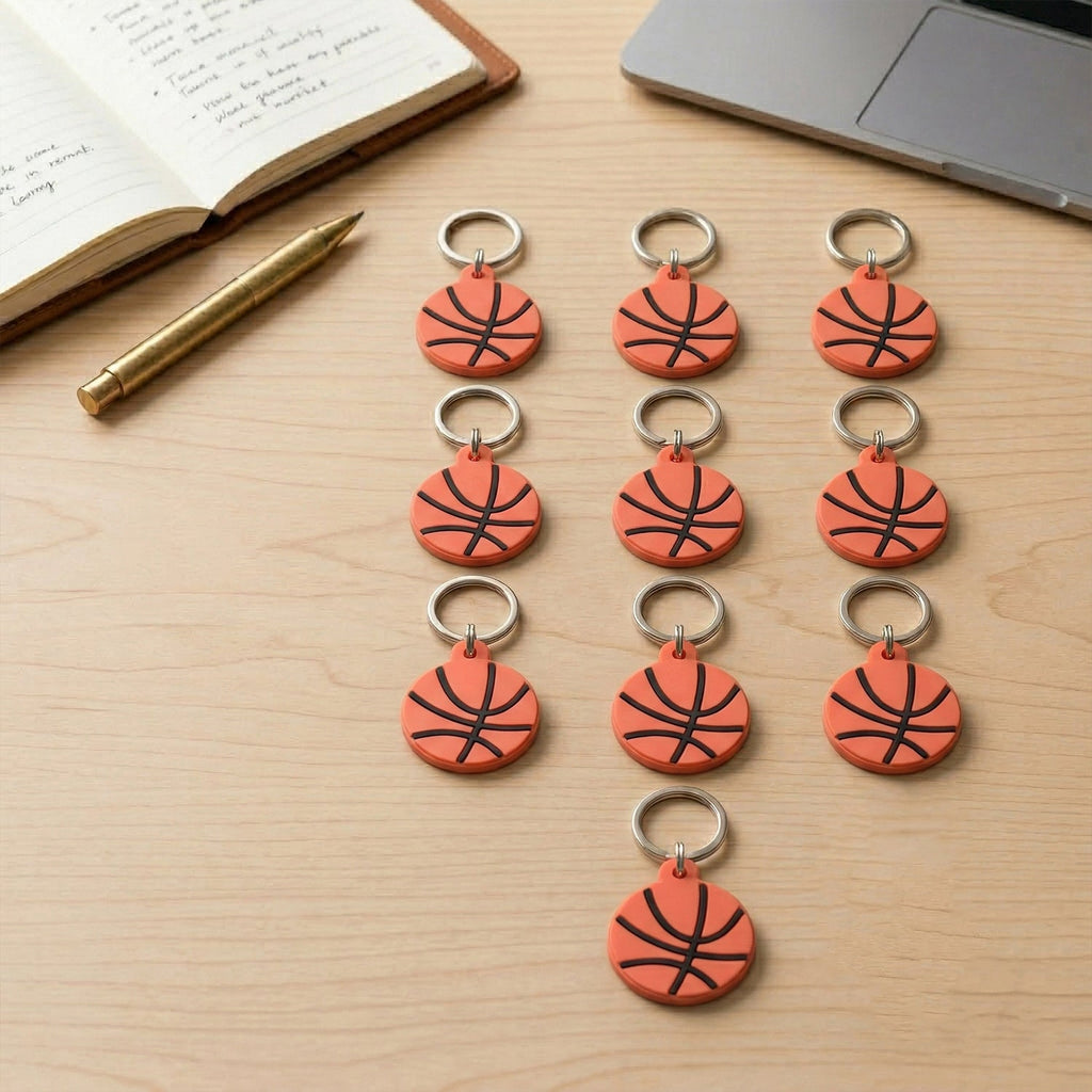 ALVENZA Basketball Keychain Set – Sporty and Stylish Accessories for Keys and Bags