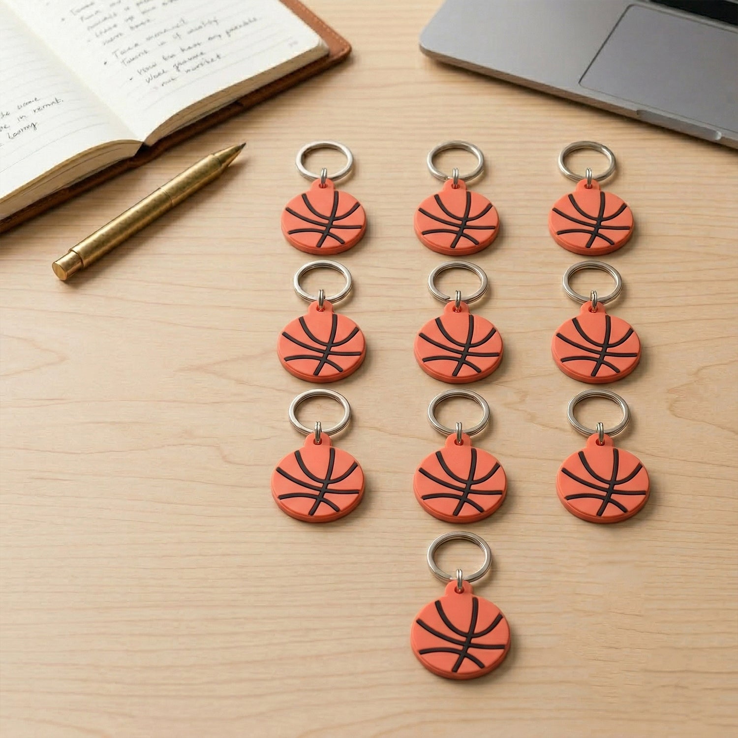 ALVENZA Basketball Keychain Set – Sporty and Stylish Accessories for Keys and Bags