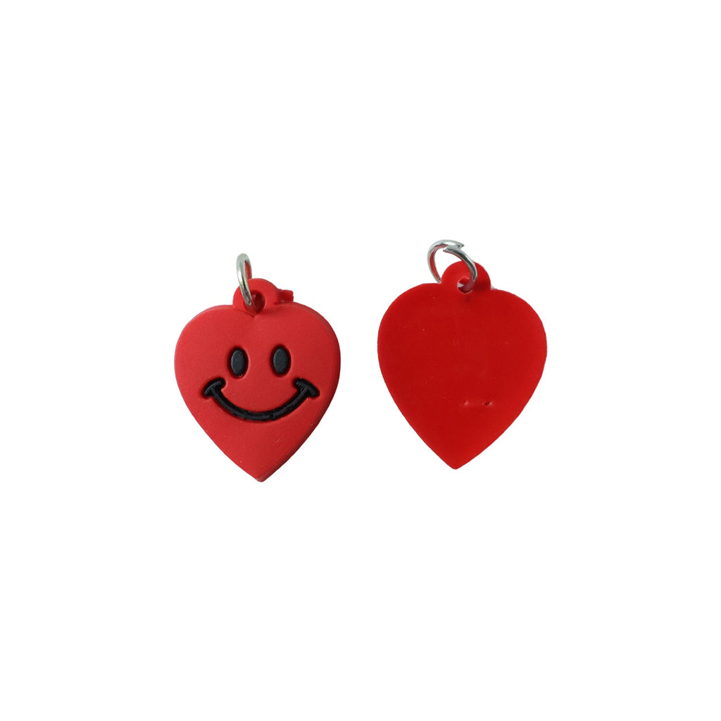 ALVENZA Heart-Shaped Smile Keychains – Vibrant & Durable Accessory Set
