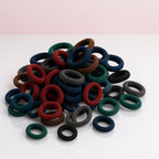 Small Hairbands Multicolour Rubber Bands (Pack of 100) | Calm & Curl - Detail View 6