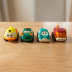 ALVENZA Toddler Toy Cars Set – 12-Piece Colorful Pull Back Vehicles