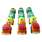 ALVENZA Toddler Toy Cars Set – 12-Piece Colorful Pull Back Vehicles