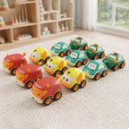 ALVENZA Toddler Toy Cars Set – 12-Piece Colorful Pull Back Vehicles