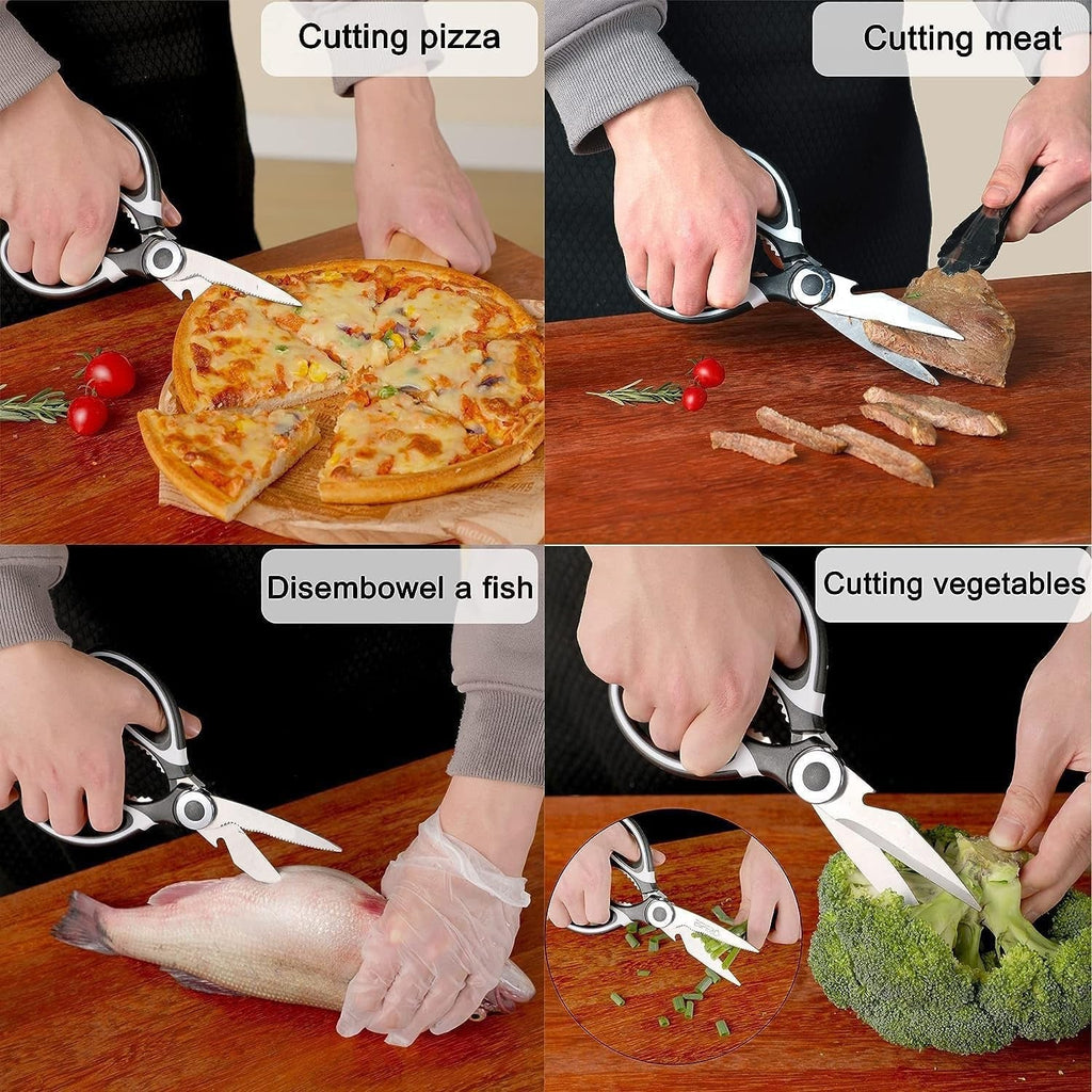 Multi-Function Kitchen Scissor 6-in-1 Stainless Steel | - Front View