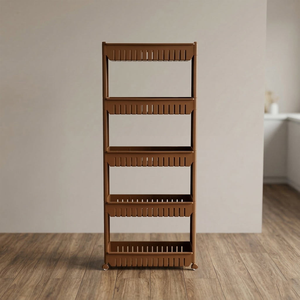ALVENZA Kitchen Storage Rack – Space-Saving Multi-Tier Organizer with Wheels