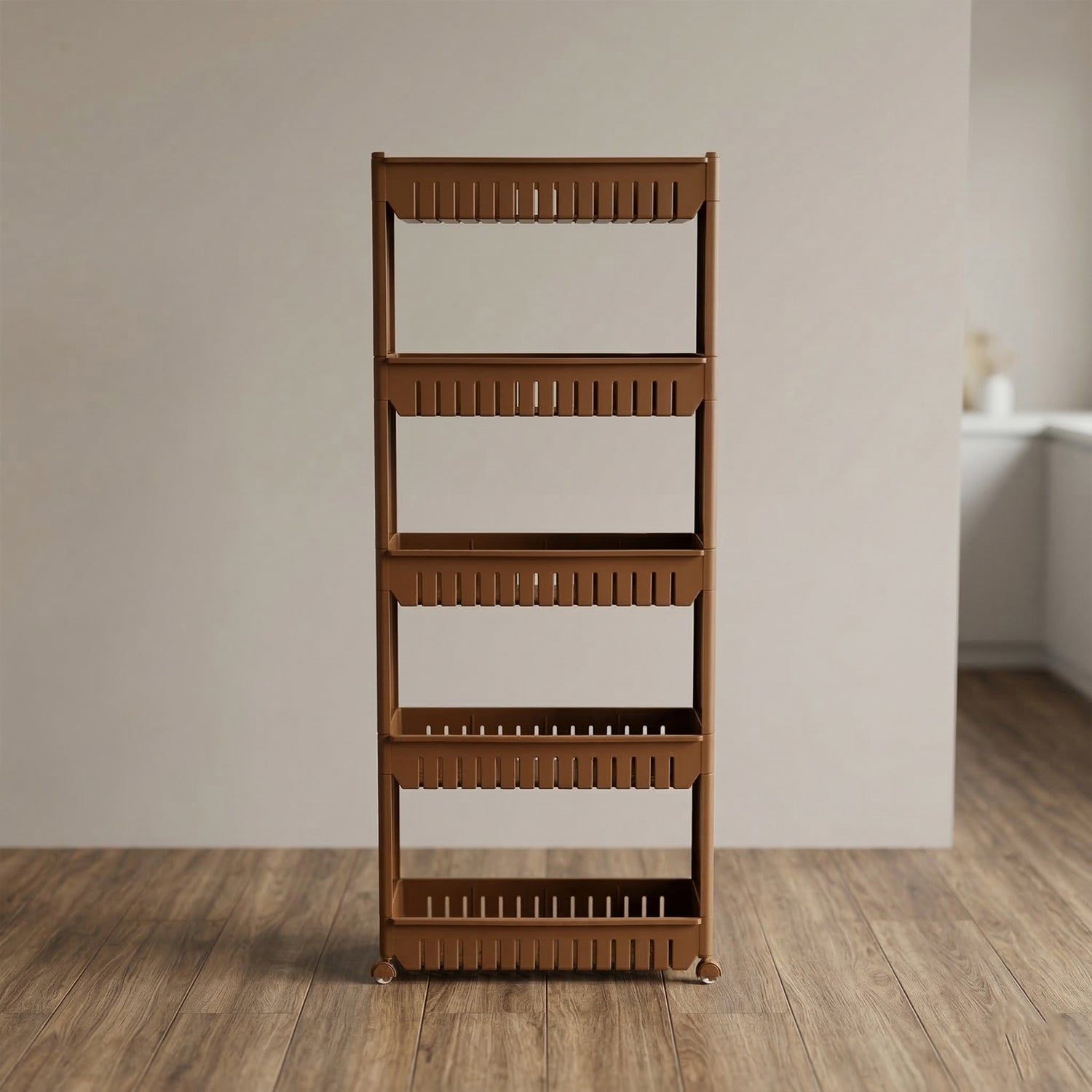 ALVENZA Kitchen Storage Rack – Space-Saving Multi-Tier Organizer with Wheels