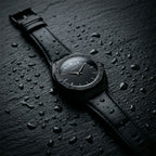 Men's Octagonal Watch – Stylish Black Leather Strap Timepiece