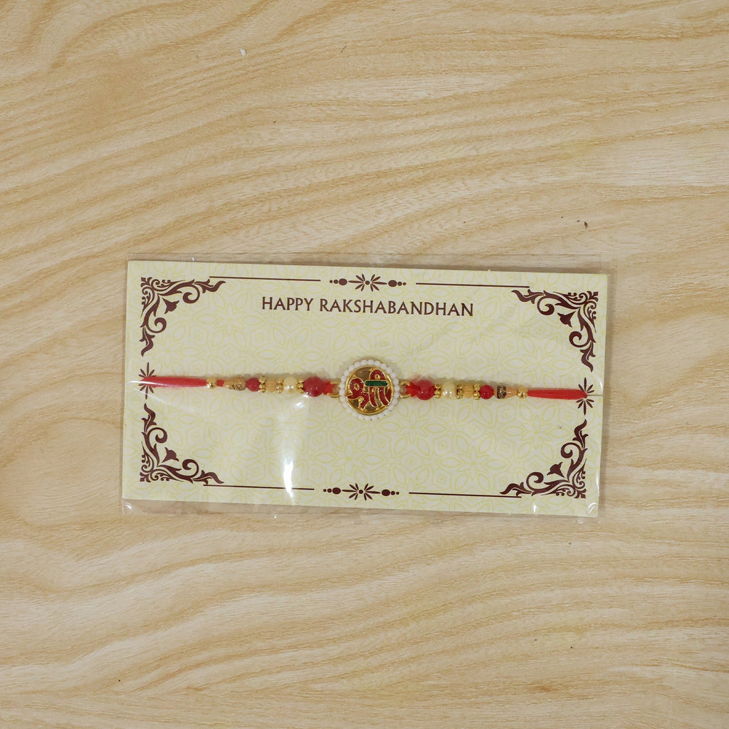 ALVENZA Rakshabandhan Shri Symbol Devnagari Rakhi – Traditional & Designer