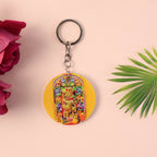 ALVENZA Hanuman Mandir Keychain – Bright Devotional Lightweight Accessory