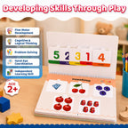 ALVENZA Learning Numbers Activity Book – Engaging Velcro Hands-On Kids Tool