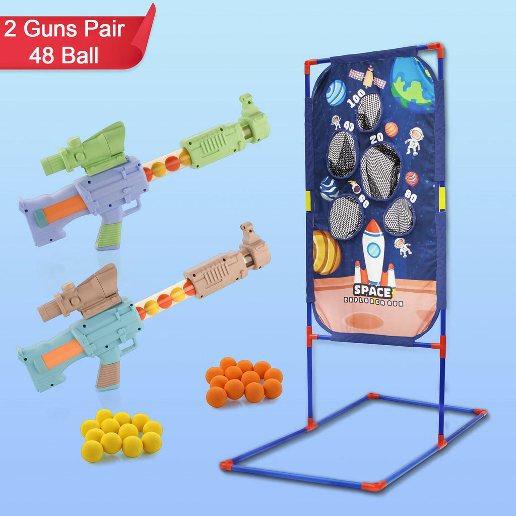 ALVENZA Space Explorer Pneumatic Gun Set – Safe & Skill-Building Play