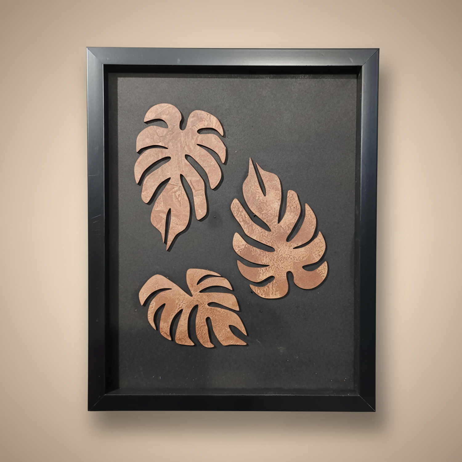 ALVENZA Luxury 3D Monstera Leaf Wall Art – Modern Tropical Decor for Homes