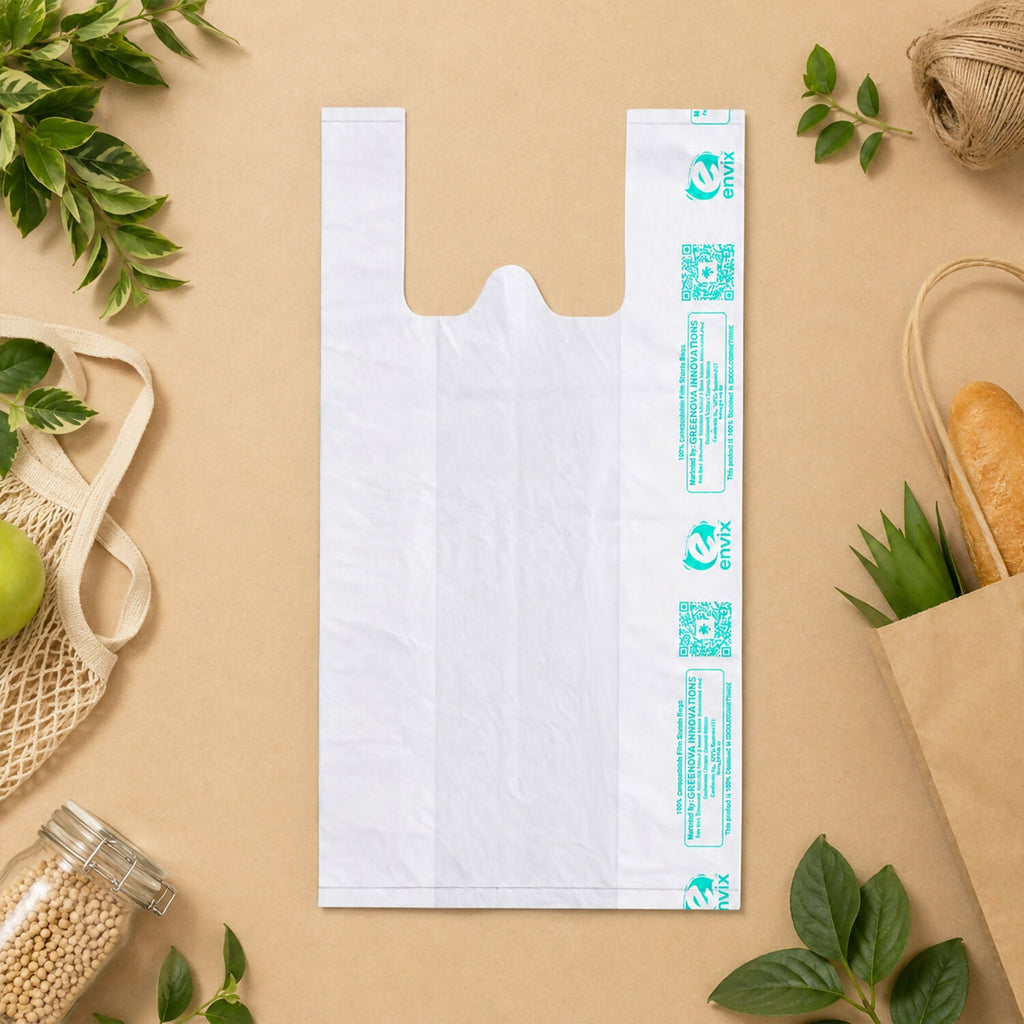 Eco-Friendly Compostable Carry Bag – Strong, Lightweight & Reusable