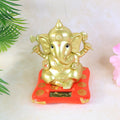 Large Lord Ganesha Idol Decorative Religious Statue with Solar-Powered Base