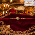 ALVENZA Mini Lord Ganesha Rakhi – Elegant Traditional Festive Accessory