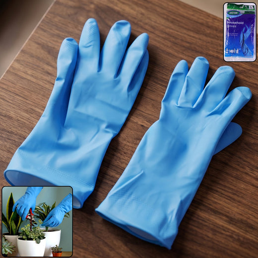 Waterproof Rubber Cleaning Gloves – Durable & Reusable Kitchen Gloves