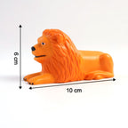 Lion Car Dashboard Toy Majestic Orange-Gold Ornament with Adhesive Base - Back View