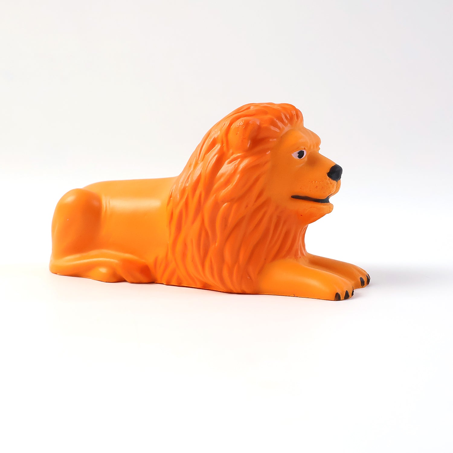 Lion Car Dashboard Toy Majestic Orange-Gold Ornament with Adhesive Base - Detail View 5