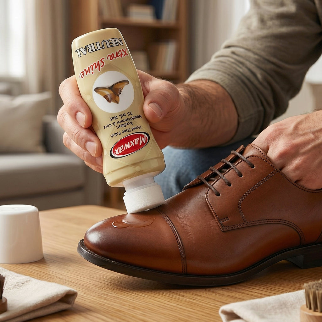 Neutral Liquid Shoe Polish Instant Shine & Leather Care - Front View