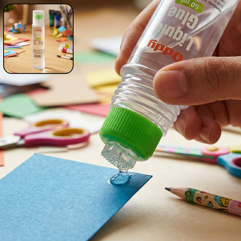 Liquid Glue Pen Precise, Quick-Drying Adhesive for School & Office - Front View