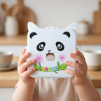 Kids Lunch Box with Compartments Panda Design & Utensils for School & Travel - Detail View 5