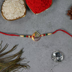 ALVENZA Peacock Feather Rakhi - Handcrafted Elegant Raksha Bandhan Thread