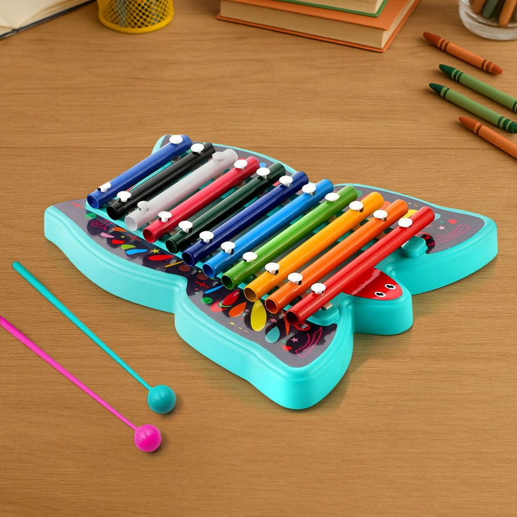 ALVENZA Butterfly Xylophone – Colorful 12-Tone Musical Learning Toy