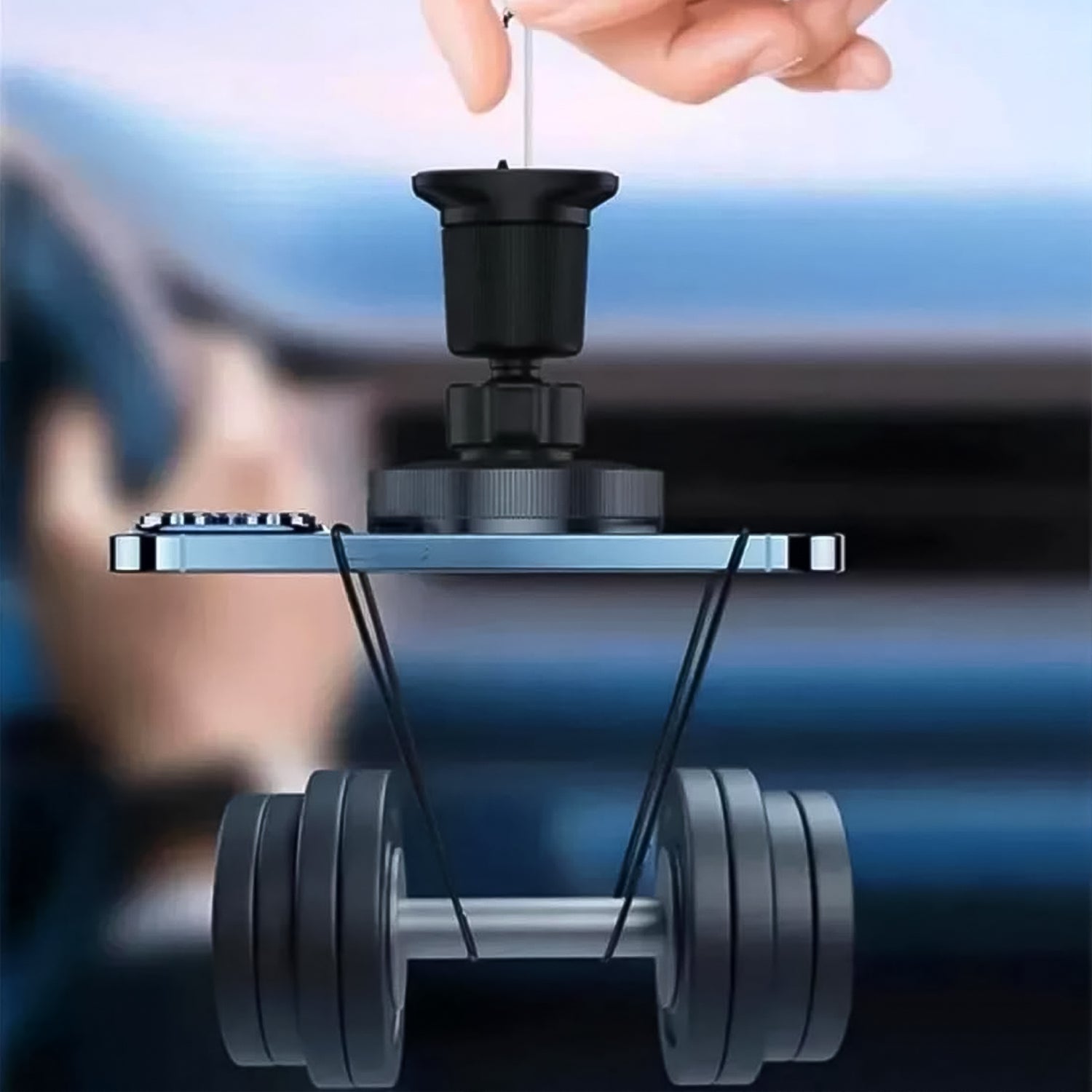 Magnetic Car Charger Wireless Phone Mount with RGB Lights - Detail View 8