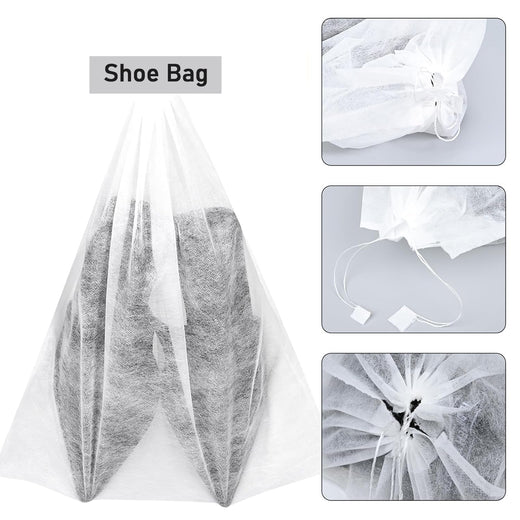 ALVENZA Non-Woven Drawstring Shoe Storage Bag | 48x31 cm Breathable Travel Shoe Organizer