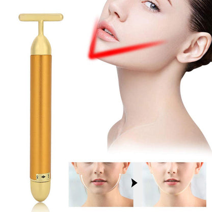  Vibrating Face Massager – Golden Energy for Radiant Skin | ALVENZA - Detail 1
