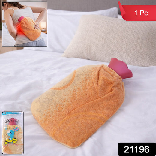 ALVENZA Reusable Hot Water Bag | Leakproof Rubber Pain Relief Heat Bag with Soft Plush Cover