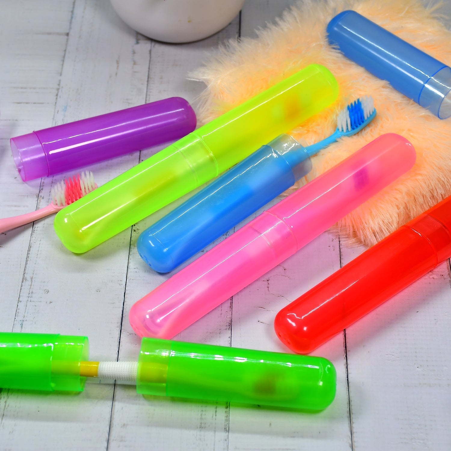  Travel Toothbrush Covers – 6pc Anti-Bacterial Set | ALVENZA - Detail 1
