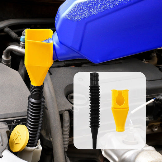 ALVENZA Multipurpose Flexible Plastic Funnel | Car Oil Fuel Filling Funnel with Bottle Clip
