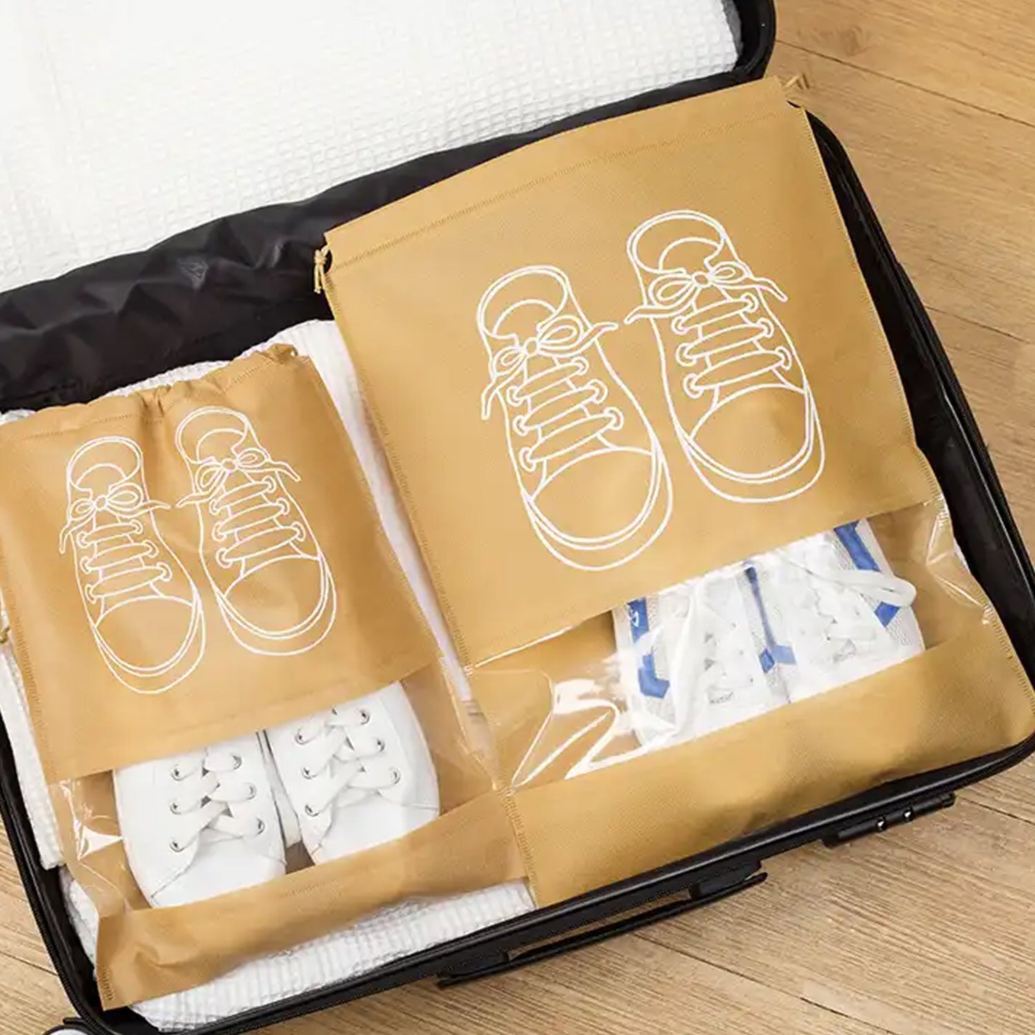  Waterproof Shoe Bag – Portable Travel & Beach Organizer | ALVENZA - Detail 1