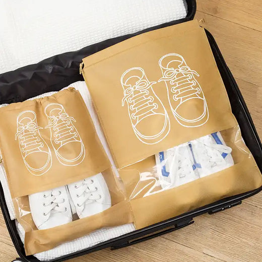 ALVENZA Portable Waterproof Shoe Storage Bag | Travel & Beach Footwear Organizer Pouch