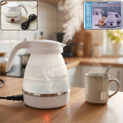  Collapsible Travel Electric Kettle 600ml Foldable Silicone Water Boiler (1 Pc) - Detail 1