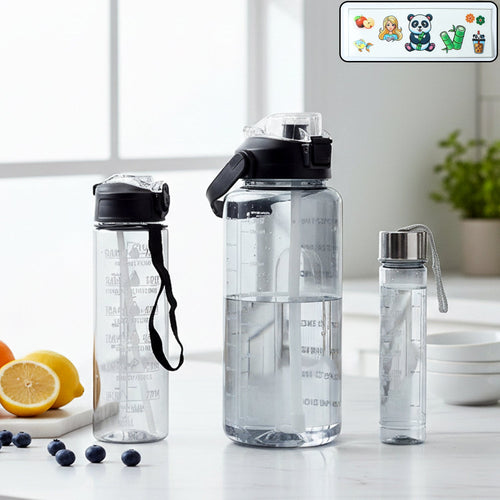  Multipurpose Water Bottle Set – 3 Sizes for Every Hydration Need - Detail 1