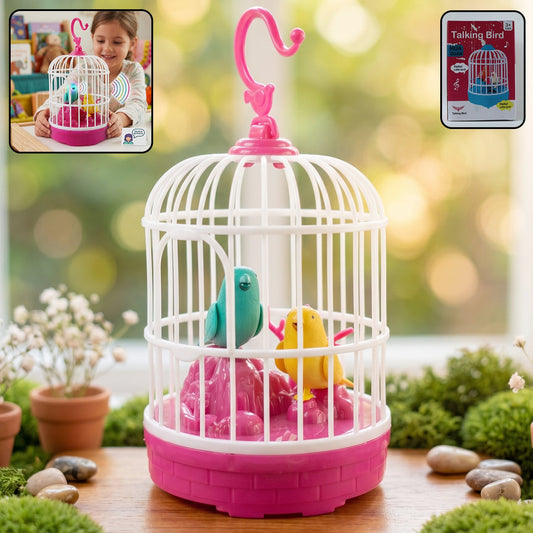  Kids Talking Bird Cage Toy – Interactive Sound & Repeats Fun - Detail 1